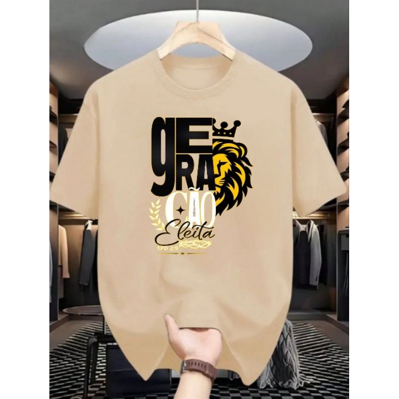 Camiseta Street Unissex Wear Cristã 100% Algodão Geração Eleita Unissex em Oferta na Shopee