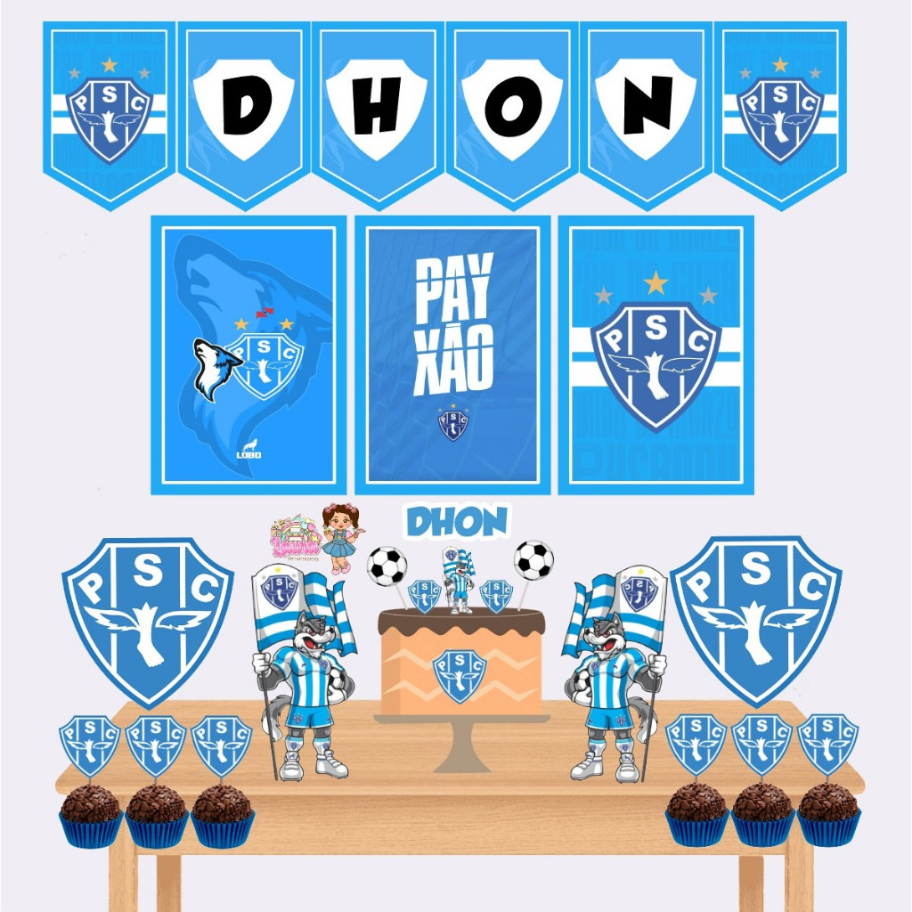 KIT FESTA SÓ UM BOLINHO PAYSANDU - DECORAÇÃO DE FESTA - FESTA DE ANIVERSÁRIO - MESVERSARIO - MESARIO