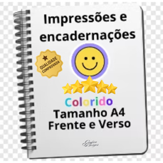 Impressão e Encadernação A4 de 50 a 500 páginas Colorido ENVIO RÁPIDO em Oferta na Shopee