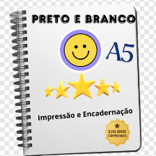 Impressão e encadernação A5 PDF Preto e Branco espiral capa flexivel até 600 pgs  ENVIO DIÁRIO