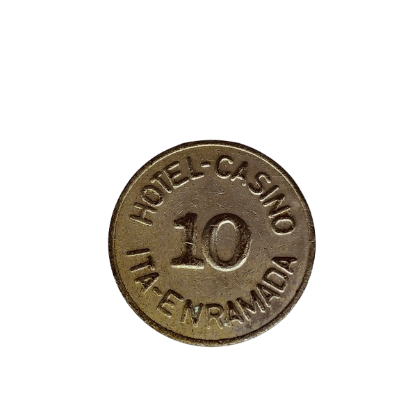 Ficha Token Colecionavel Hotel Casino Ita Enramada 10 Paraguai ref 953