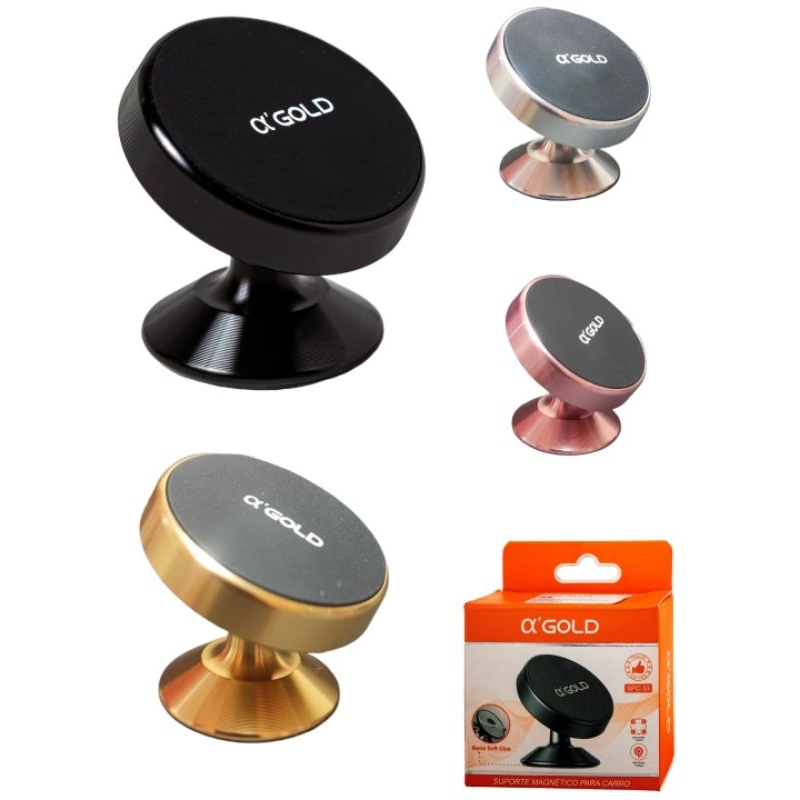 Suporte Magnético 360° para Celular Carro | Multiuso Universal Painel | Ímãs N50 Ultra Reforçado