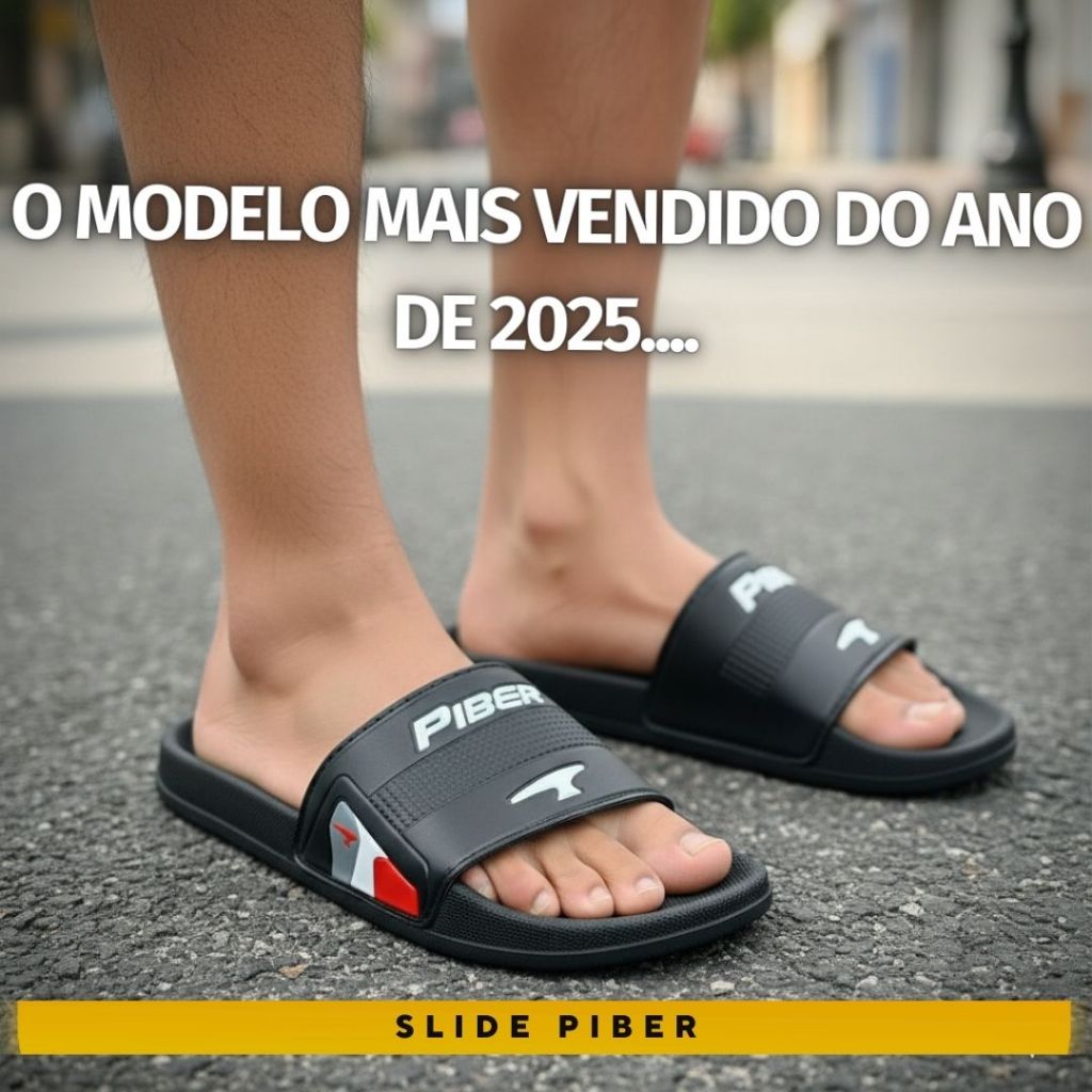 Queimão de S Chinelo Sandália Slide Piber Masculino Co Ortável Super