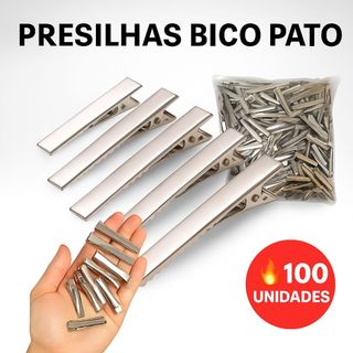 100 / 50 / 20 Uni Bico De Pato Quadrado Para Cabelos 3cm / 4,5cm / 5,5cm / 6,5cm / 7,5cm Com Dente