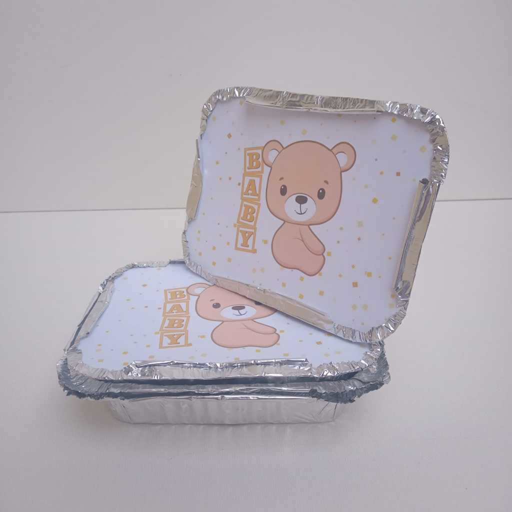 Marmita Personalizada Ursinho Chá de Bebê / Lembrancinha Chá Revelação/ Kit Marmita /Aniversário /Festa Infantil /Urso