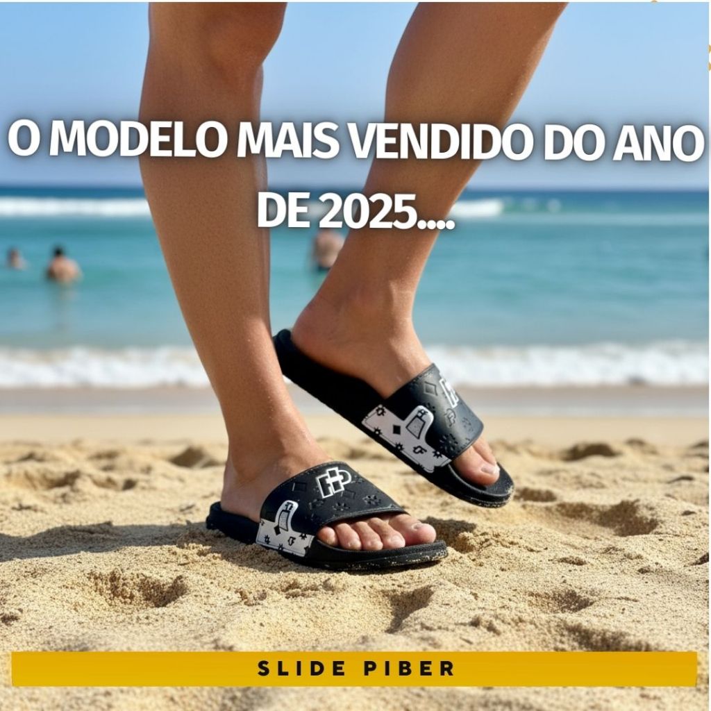 Chinelo Sandália  Slide Mod.900 Piber Calce Fácil Masculino e Feminino Confortável Envio Imediato Super Promoção em Oferta na Shopee