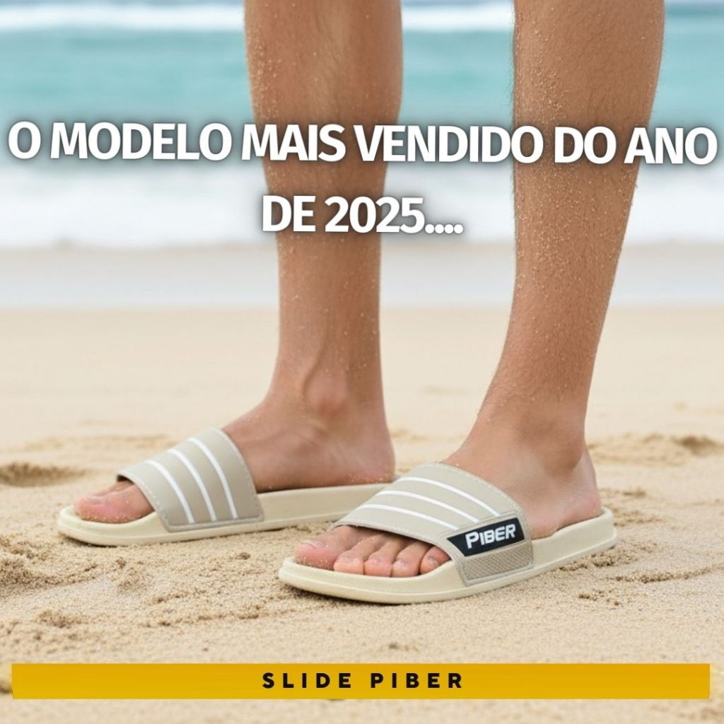 Chinelo Sandalia Slide PIBER Original Masculino Confortável Envio Imediato Super Promoção em Oferta na Shopee
