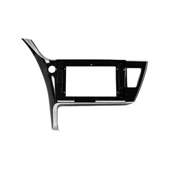 Moldura 10 Polegadas Toyota Corolla 2017 A 2019 Painel Multimídia 2din Black piano Alto Acabamento