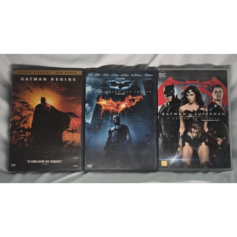 Coleção 3 DVD's Batman (Nacional - Usado - Perfeito Estado)