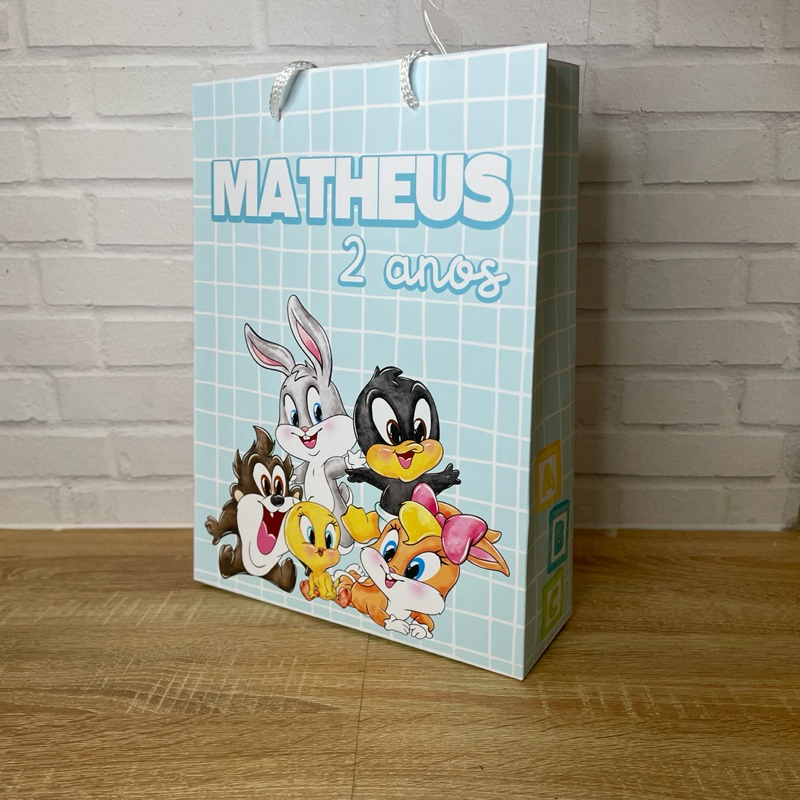 Sacolinha Personalizada Baby Looney Tunes(pegue e monte) em Oferta na Shopee