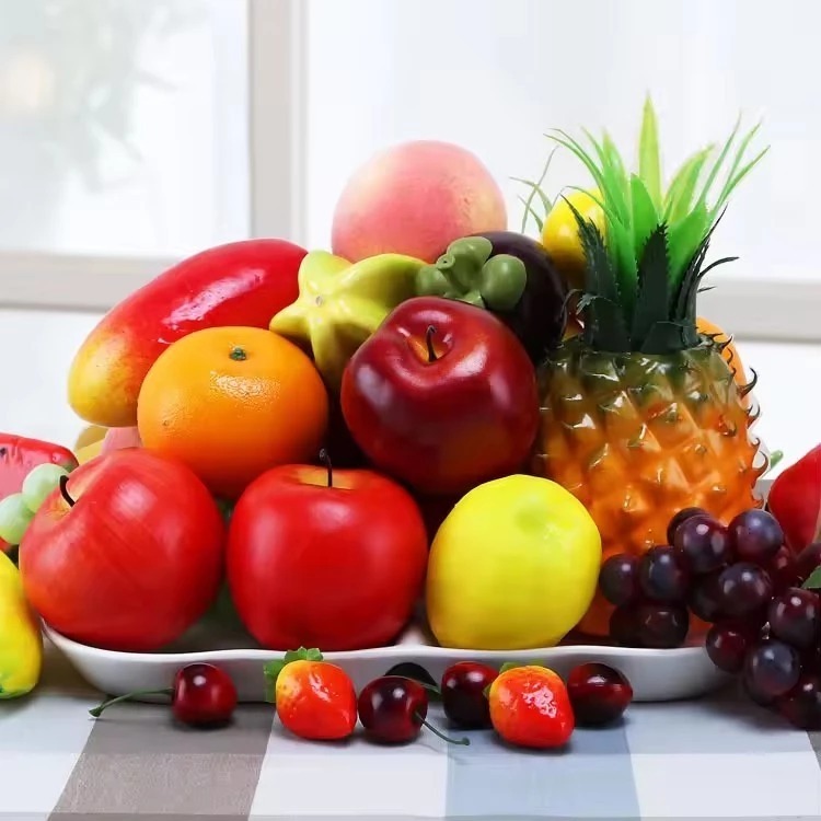 Kit 6 a 12 Frutas Tamanho real Sortidas Realista Artificiais Decorativas - FRUTA GRANDE em Oferta na Shopee