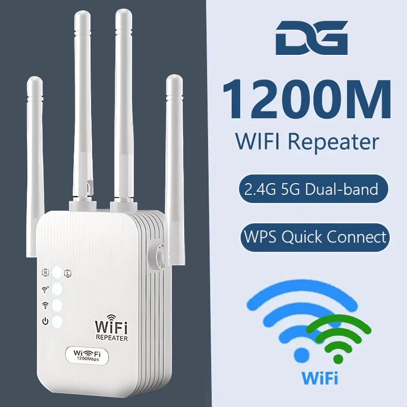 Repetidor Amplificador De Sinal Wifi Amplifier 1200/mbps Ultra Rápido sinal forte 110v/220v G8 em Oferta na Shopee
