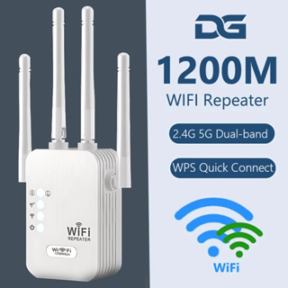 Repetidor Amplificador De Sinal Wifi Amplifier 1200/mbps Ultra Rápido sinal forte 110v/220v G8 em Oferta na Shopee