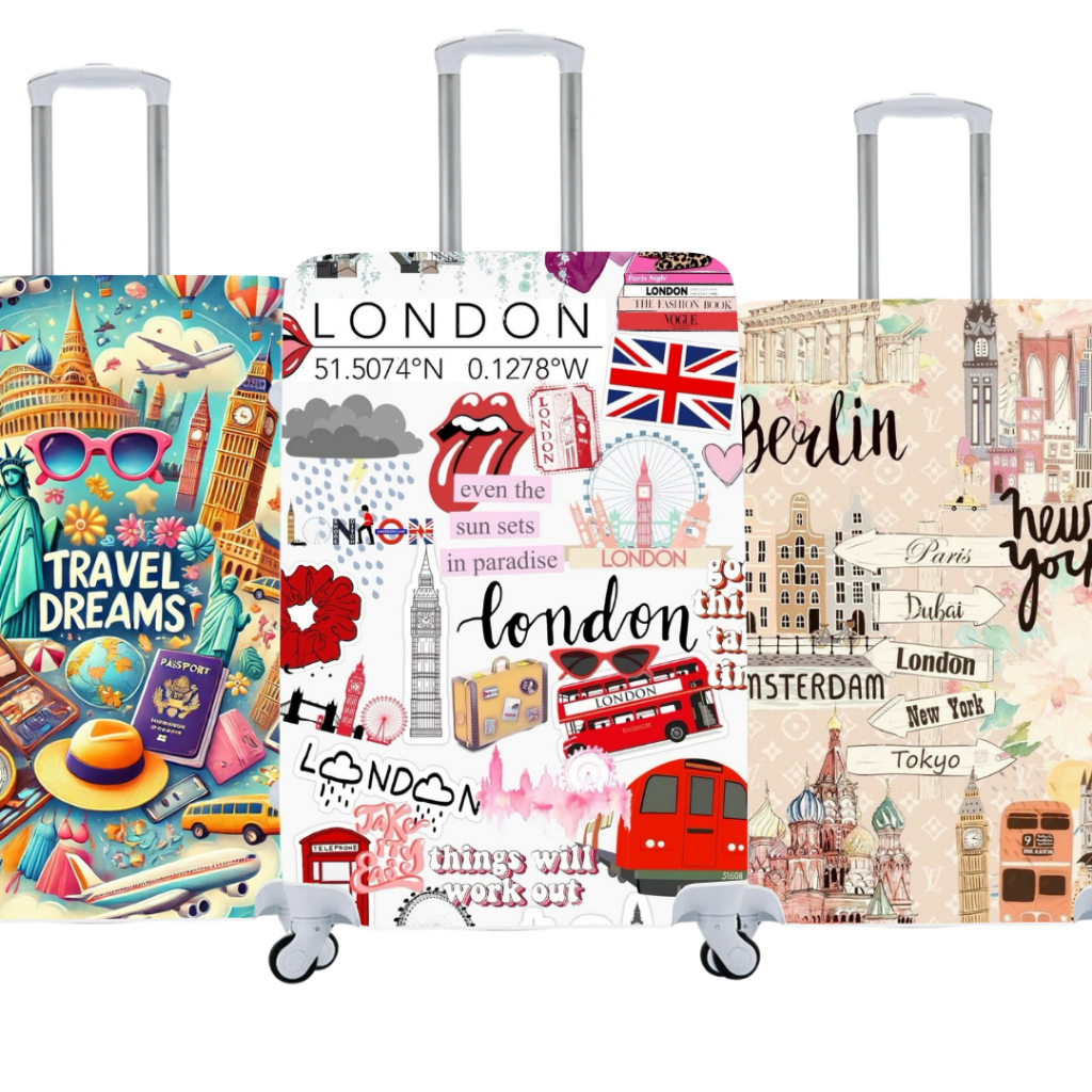 Imagem Capa de Mala  Estilo e Proteção para Suas Viagens