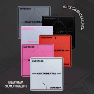 Gabarito para Isolamento Absoluto | Guia Isolamento Absoluto e Modificado | Odontologia em Oferta na Shopee