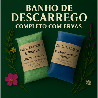 Descarrego Anil Waji+ Sal Gros/Arruda c sal gros+ ou kit misto arruda e anil Limp energ Prot p/ambie em Oferta na Shopee