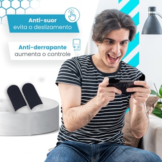 Kit 1/3/5/7/9 Luvas de Dedo Gamer Anti-Suor para Celular Jogos Free Fire PUBG Fortnite e FPS em Oferta na Shopee