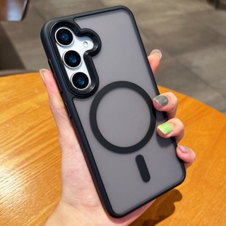 Capinha Capa Para S25 FE Fosca Preta Case Anel Magsafe Magnética Protetora Case Pelicu em Oferta na Shopee