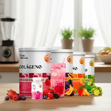 Combo Queridos 5x Colágeno Hidrolisado Com Ácido Hialurônico Com Biotina Potes 300g - Multi Natural