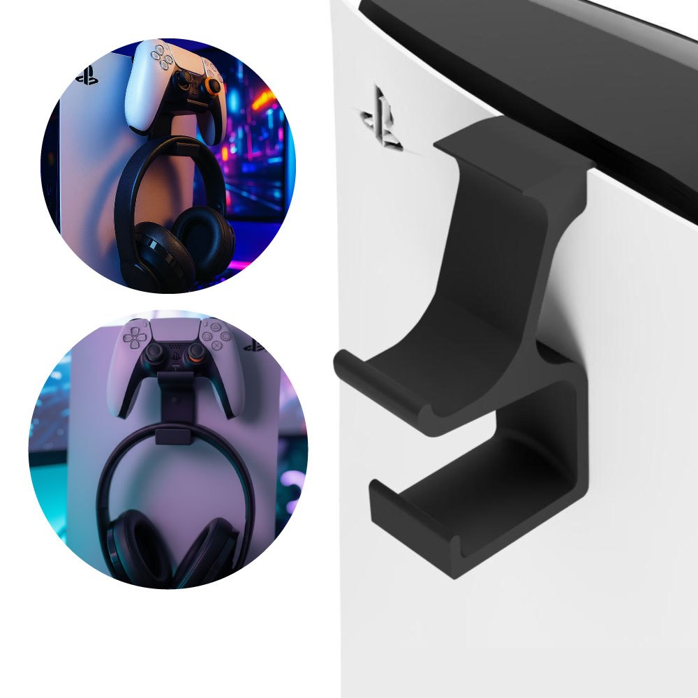 Suporte Controle e Headset Playstation 5 PS5 Gamer
