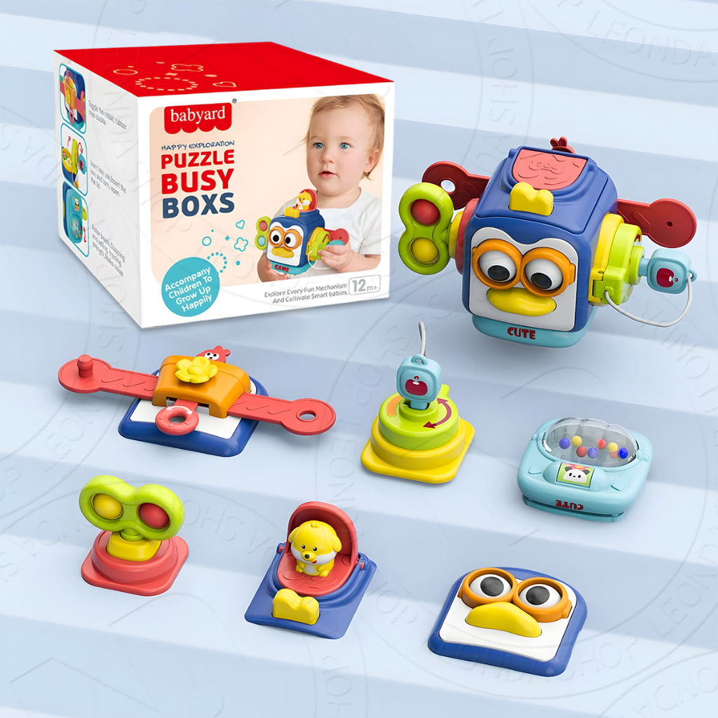 Brinquedo Educativo Multifuncional Bebê | Cubo de Atividades Animal com Desenvolvimento Sensorial
 em Oferta na Shopee