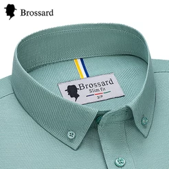Camisa Social Masculina Brossard - Premium e Elegante para Trabalho, Dia a Dia e Look Casual