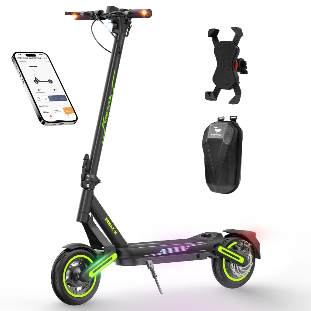 650W HONEYWHALE E9MAX-N Patinete Elétrico Scooter 32KM/H Velocidade, 40KM Autonomia em Oferta na Shopee