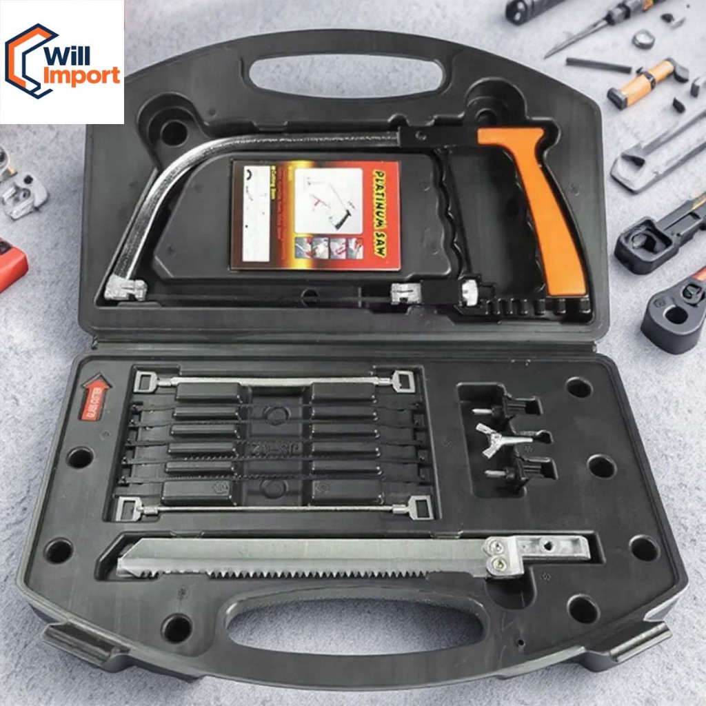 1 conjunto de 12 peças de serra manual mágica portátil, pequena mini serra de puxar para marcenaria, serra de esquadria