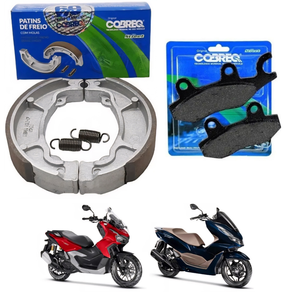 Kit Lona Patim Freio + Pastilha Dianteira Completo PCX 150 2019 2020 2021 2022 2023  FREIO CBS - ABS