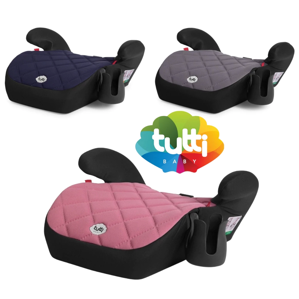 Assento de Elevação Infantil 15 a 36kg para Carro Criança Triton II Tutti Baby Rosa / Azul / Cinza