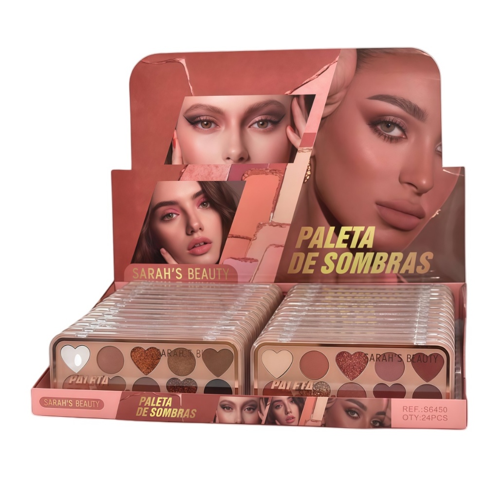 Paleta de sombras Sarah's Beauty - S6450 em Oferta na Shopee