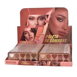 Paleta de sombras Sarah's Beauty - S6450 em Oferta na Shopee