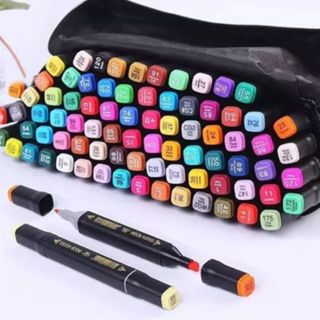 168 peças Caneta Marcadora De Ponta Dupla Conjunto De Canetas De Aquarela Especial.XHL_ELETRONICOS em Oferta na Shopee