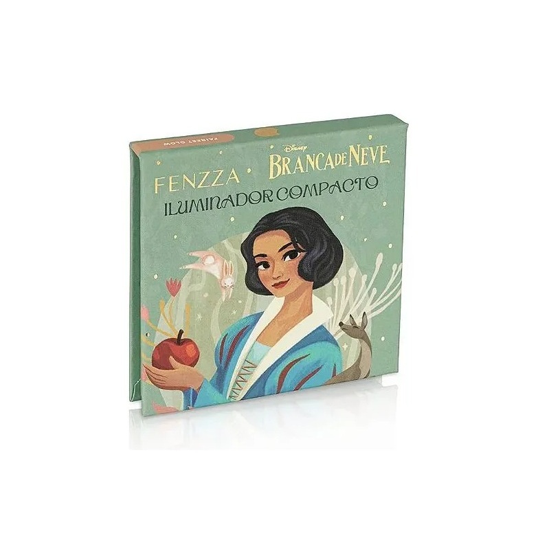 Iluminador Compacto Facial Coleção Branca de Neve e Rainha Má Fenzza Edição Limitada