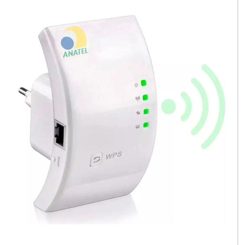 Repetidor Wifi Sinal Wireless Amplificador Extensor Potente Branco