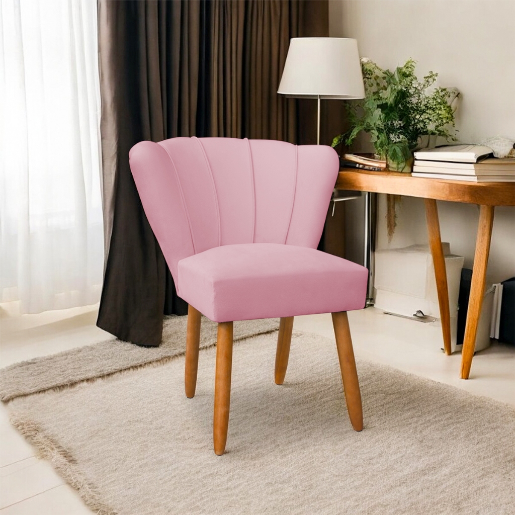 cadeira pétala elegante decorativa confortável em Oferta na Shopee