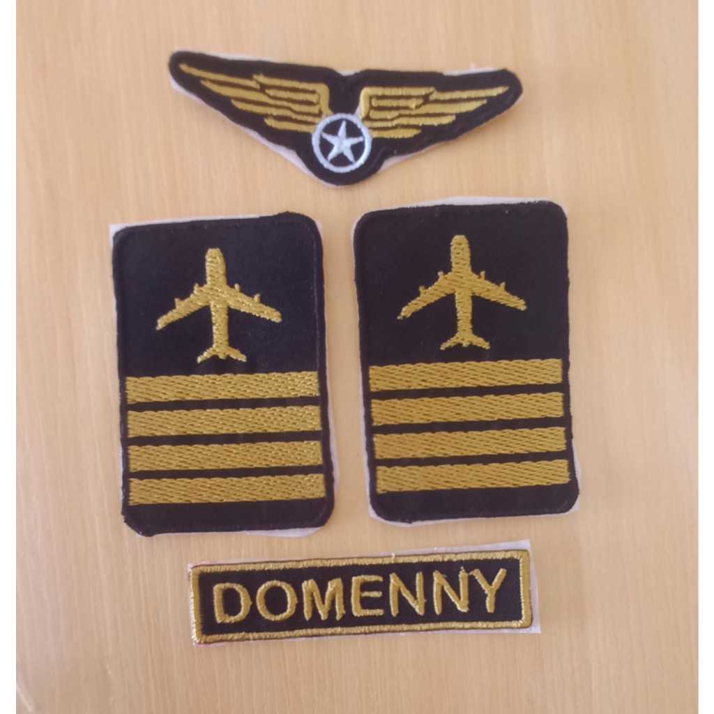 KIT 04 PATCH BORDADO TERMOCOLANTE PILOTO em Oferta na Shopee
