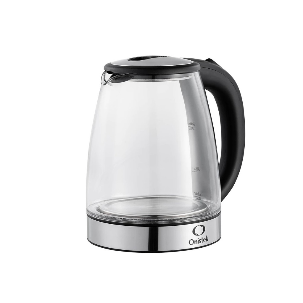 Chaleira Elétrica Jarra De Vidro Transparente C/ Led 1,8 Litros