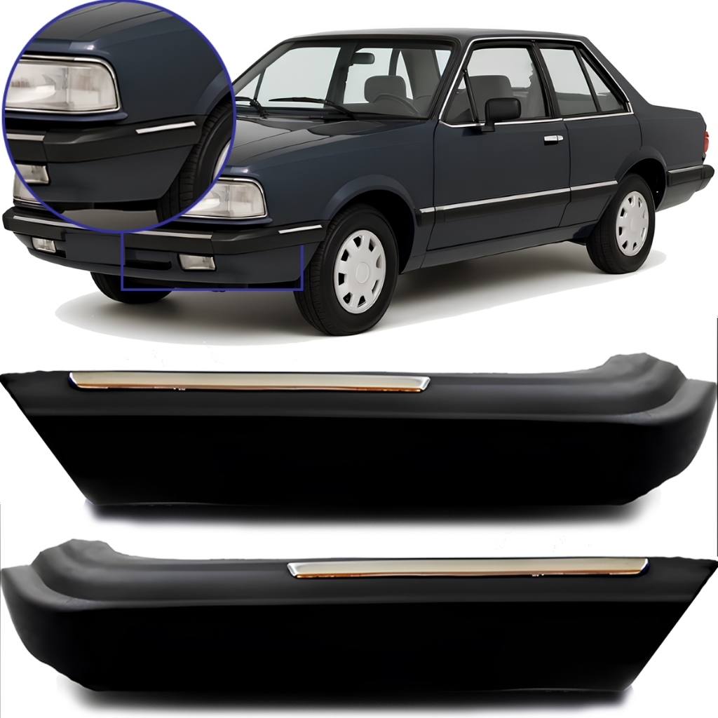 Par Polaina Ponteira Para-choque Del Rey 85 86 87 88 89 90 91 Dianteira em Oferta na Shopee