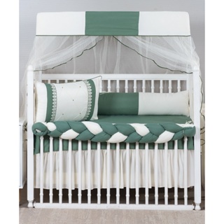 kit de berço americano com gripir varias cores com nove peças modelo de trança em Oferta na Shopee