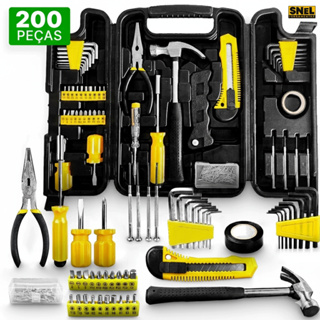 Kit Jogo De Ferramentas Completo 200 Pcs C/Soquetes Chaves Maleta em Oferta na Shopee