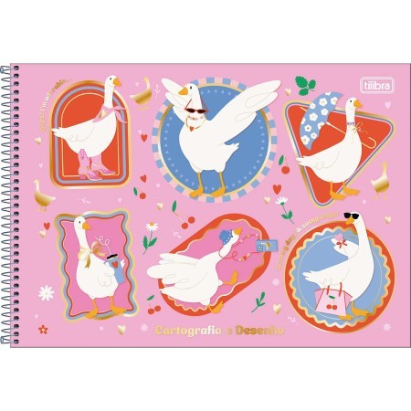 CADERNO DE CARTOGRAFIA E DESENHO ESPIRAL CAPA DURA CINDY 80 FOLHAS em Oferta na Shopee