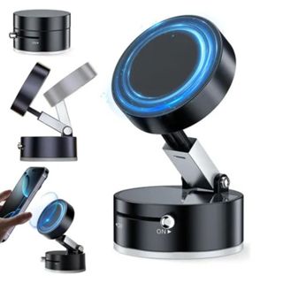 360°Suporte dobrável para celular Suporte magnético de adsorção de carro a vácuo dupla face.XHL_HOME em Oferta na Shopee