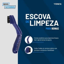 Escova Para Limpeza De Boinas Lavagem Retira Pó Vonixx