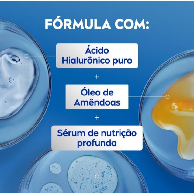 Kit 02 Loção Hidratante Nívea Milk + Soft Milk 72h Hidratação Intensa Ácido Hialurônico 400ml cada — imagem 2 de 2