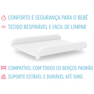 Envio Imediato - Trocador Portátil bebe Amofadado - Trocador de Fraldas para Berço em Oferta na Shopee