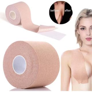 Kit Sutiã Adesivo Fita Boob Tape Elevador do Peito Invisível A Prova D'Água Resistente Ao Suor em Oferta na Shopee