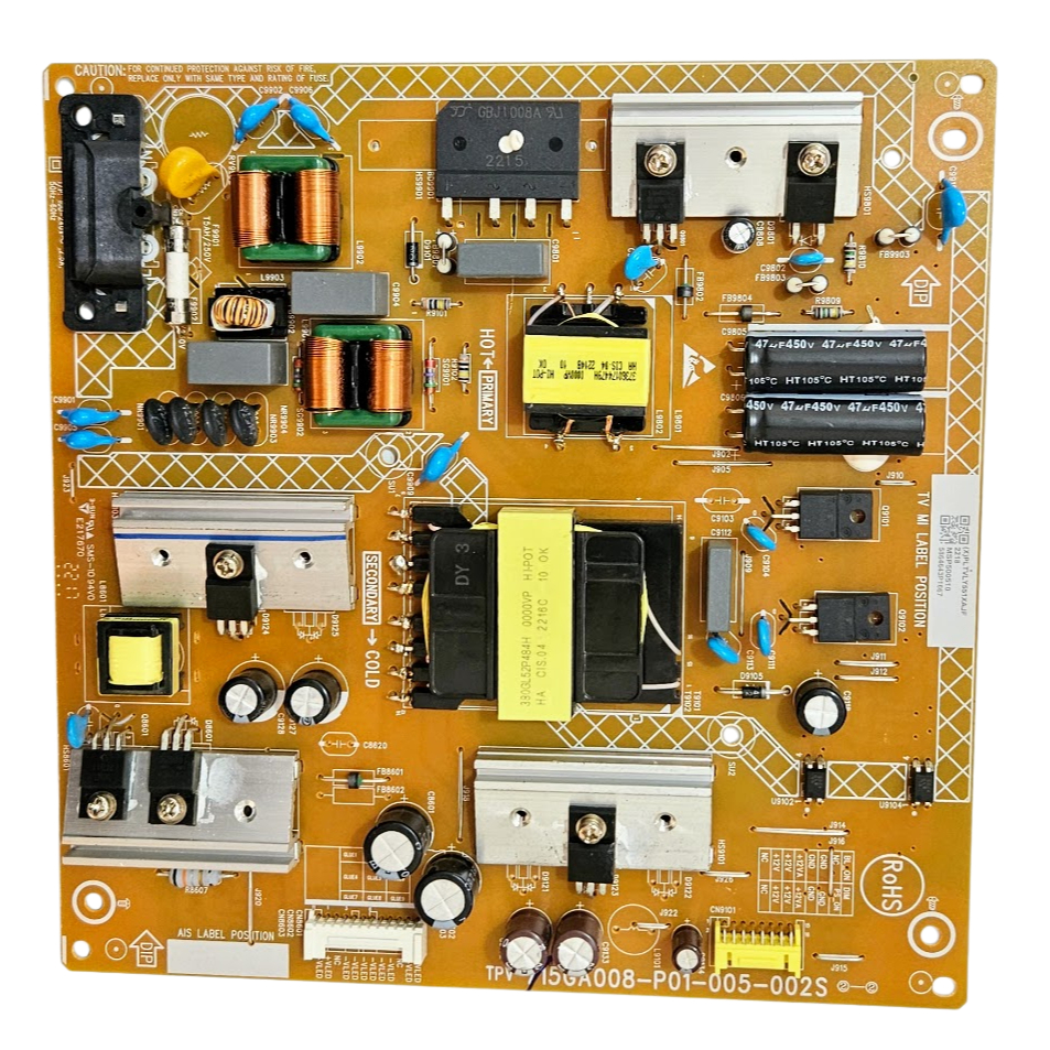 Placa da Fonte para TV AOC 50U6125/78G 715GA008-P01-005-002S