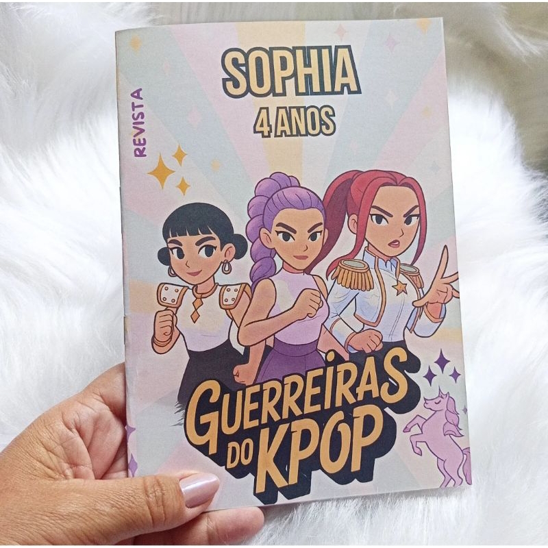 Livro de colorir personalizado Guerreiras do KPOP/lembrancinha aniversário/Festa infantil