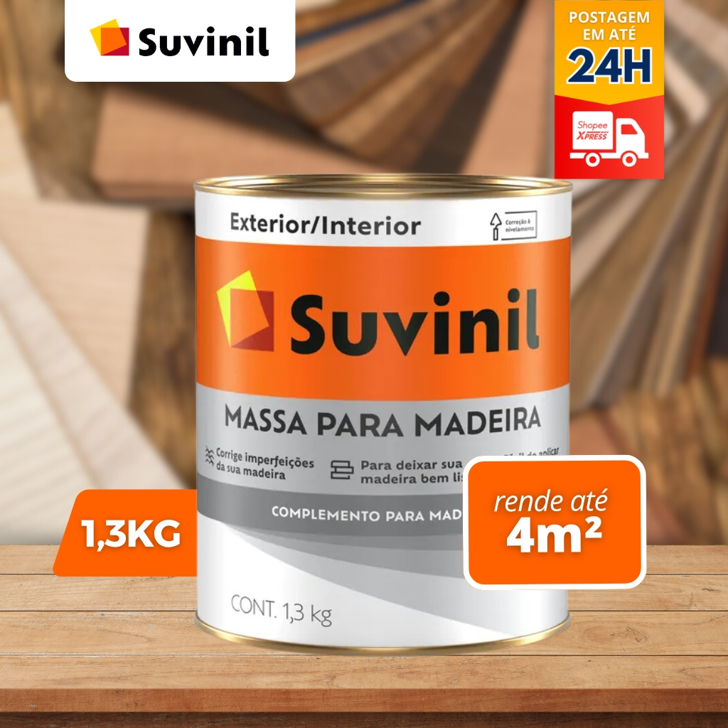 Massa para Madeira 1,3kg Suvinil